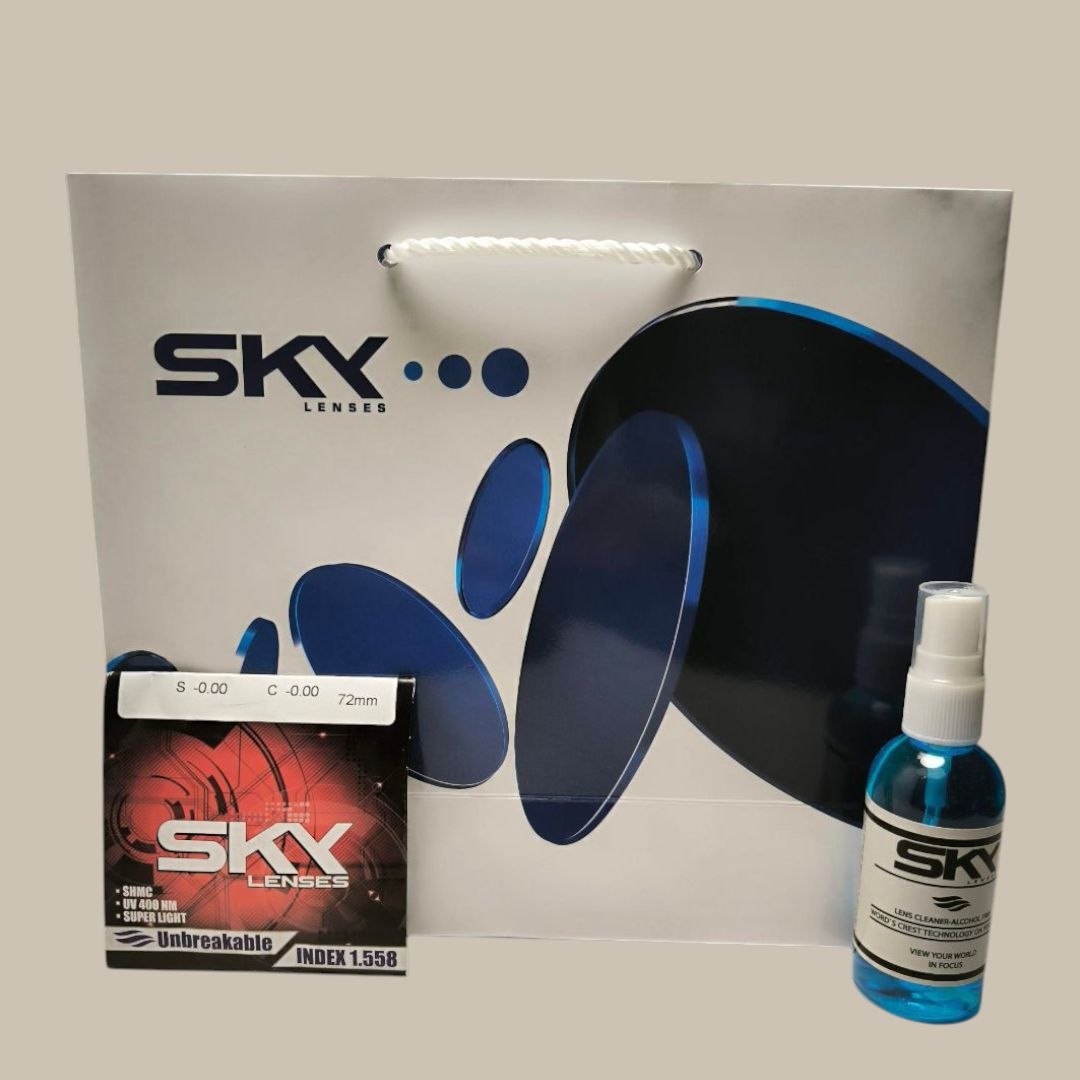 عدسی نشکن بسیار سبک (Unbreakable) 1.558 برند SKY