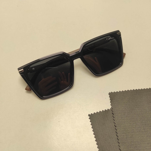 عینک آفتابی دسته چوب CARTIER مردانه کد 2523