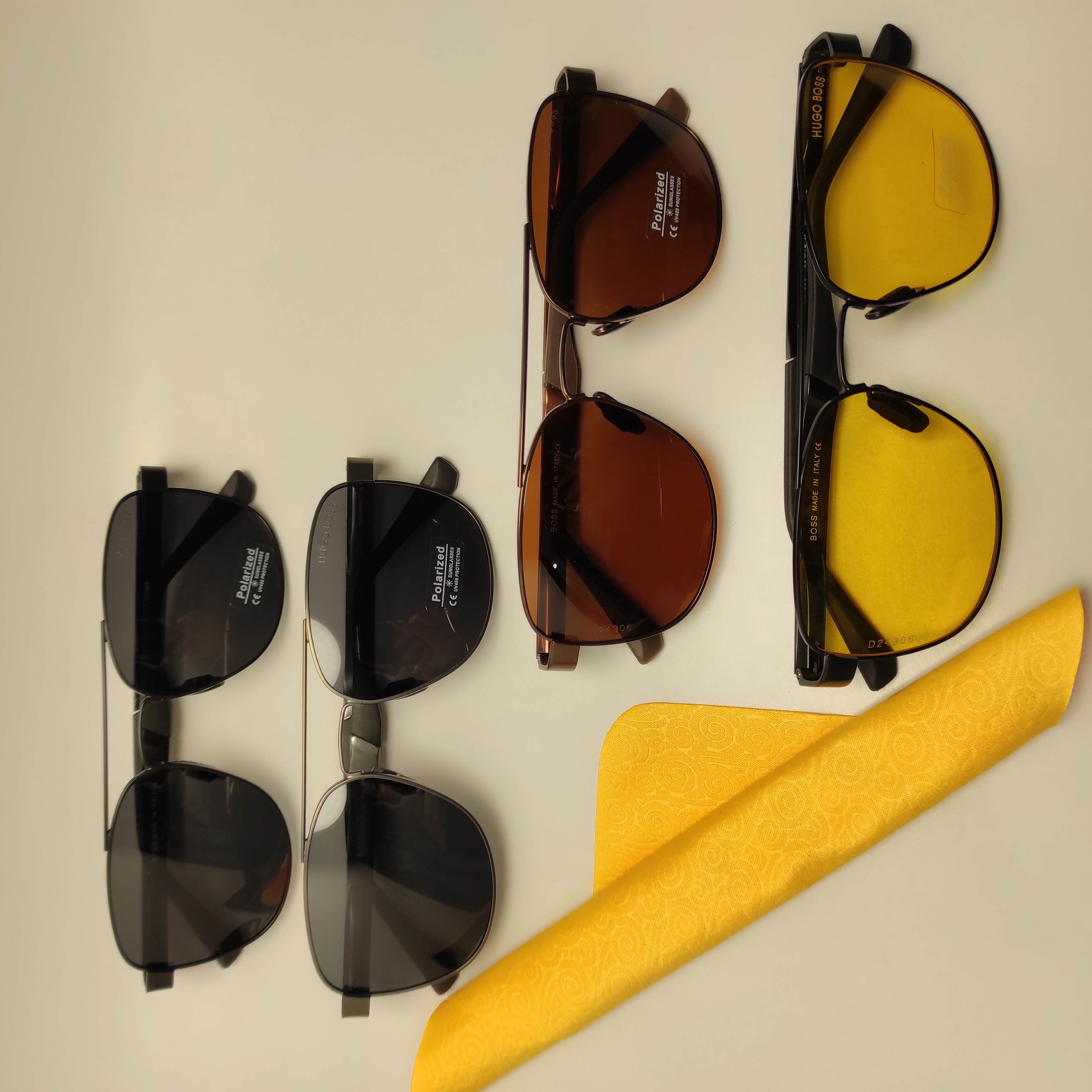 عینک آفتابی مردانه فلزی HUGO BOSS کد 24306