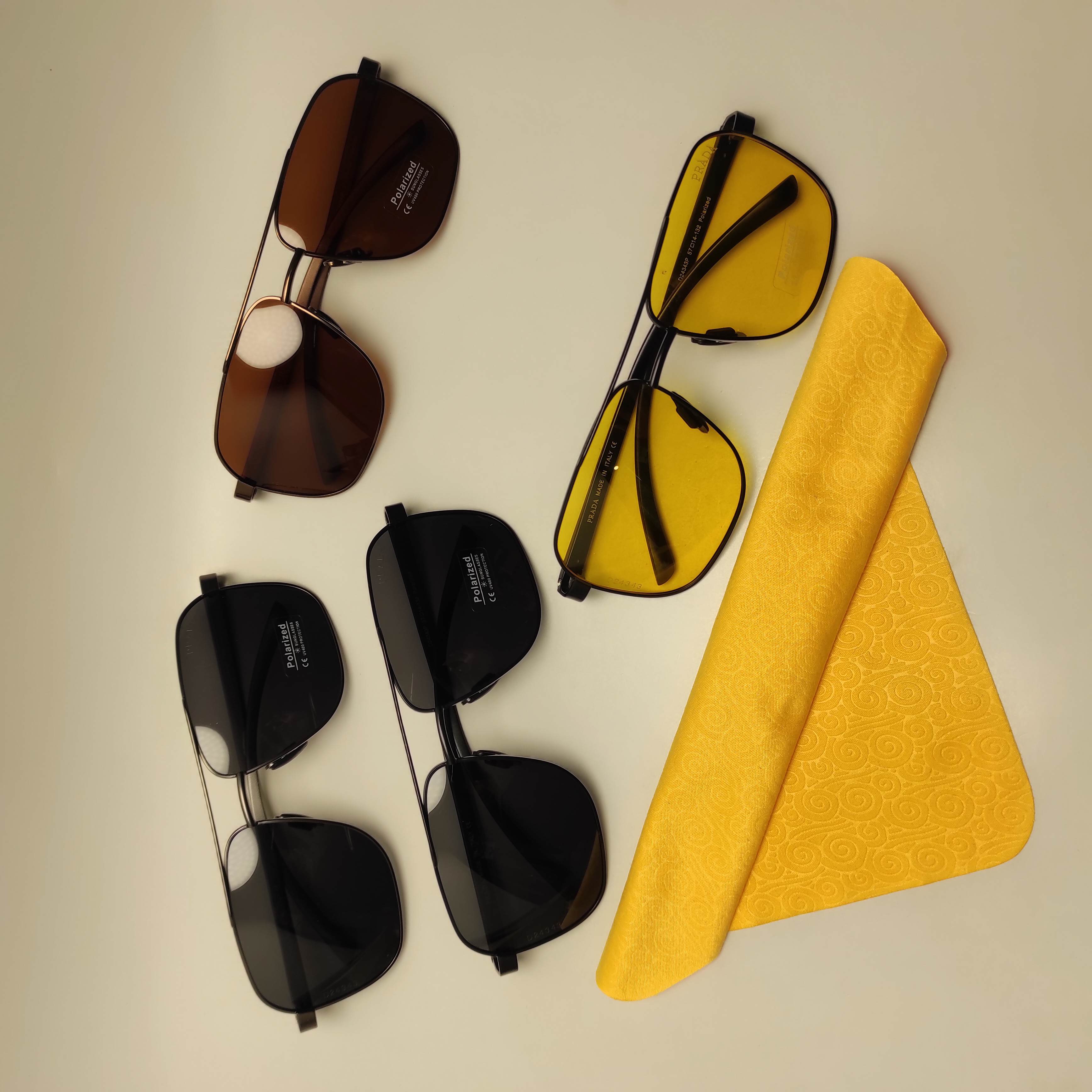 عینک آفتابی مردانه فلزی PRADA کد 24343