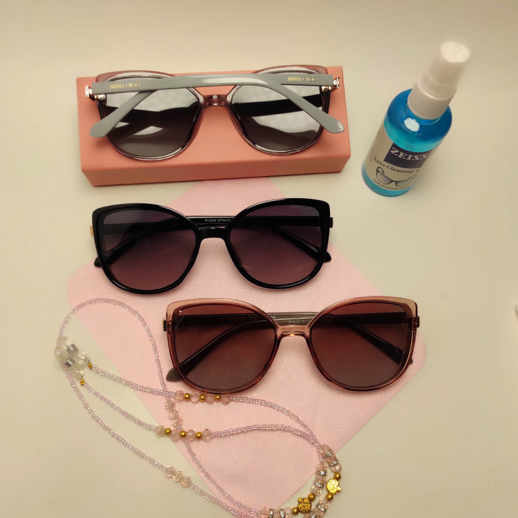 عینک آفتابی پلاریزه کائوچو زنانه JIMMY CHOO کد 1005