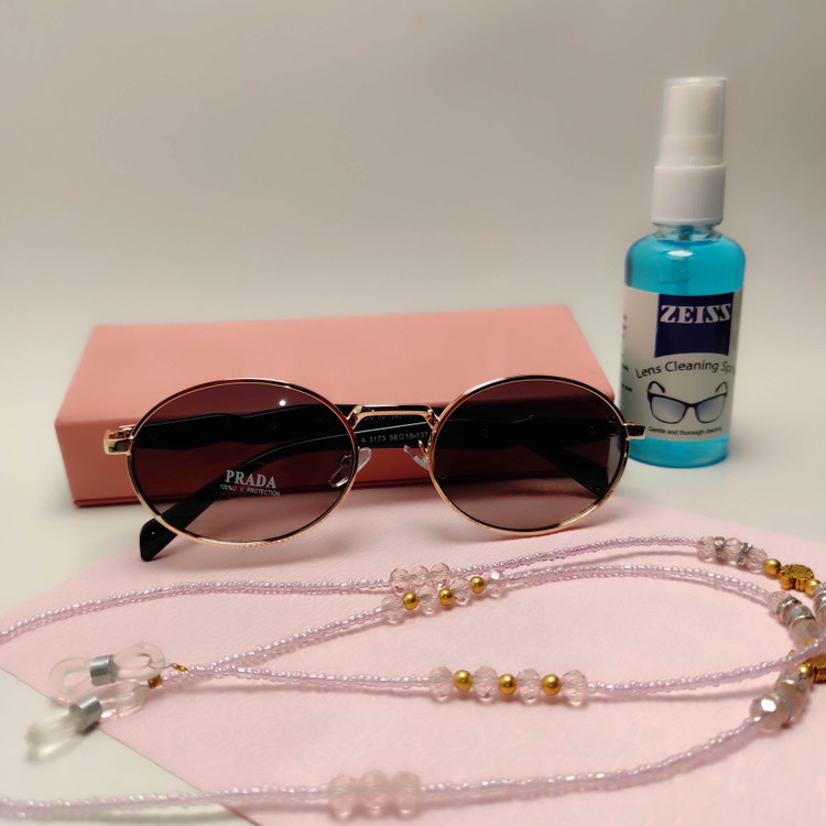 عینک آفتابی فانتزی زنانه باریک PRADA کد 3173
