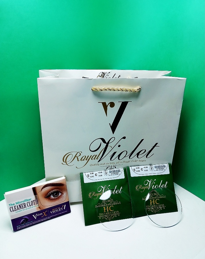 عدسی HC 1.56 قابل رنگ رویال ویولت ROYAL VIOLET